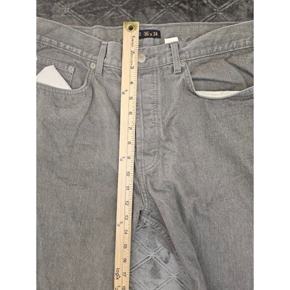 J Crew Jeans Men W36 L32 Grey Denim Jeans 100% Cotton - Picture 10 of 11